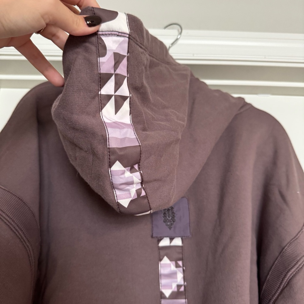 Free People SNOW FLOW HOODIE NWT size Large color driftwood - Picture 10 of 12